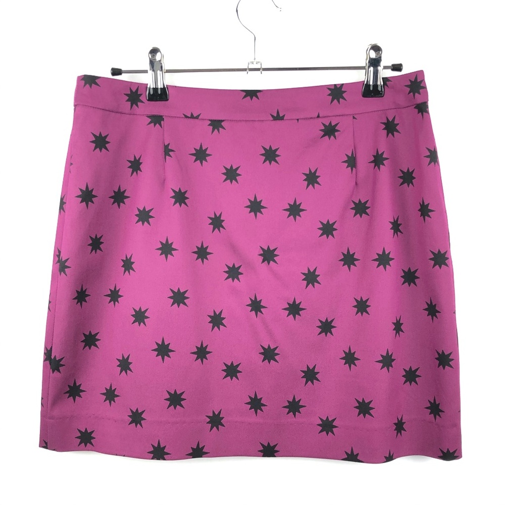 Halogen Purple Star Print Mini Skirt